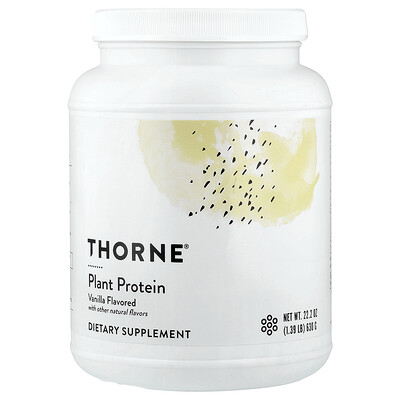 Thorne, Växtprotein, vanilj, 630 g